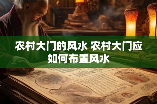 农村大门的风水 农村大门应如何布置风水
