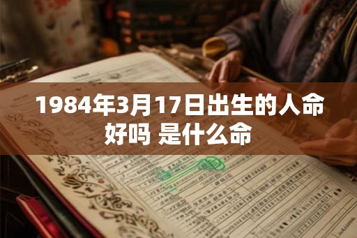 1984年3月17日出生的人命好吗 是什么命