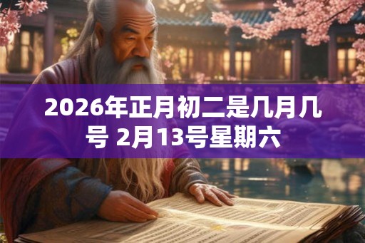 2026年正月初二是几月几号 2月13号星期六