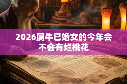 2026属牛已婚女的今年会不会有烂桃花 2026属牛已婚女的今年会不会有烂桃花