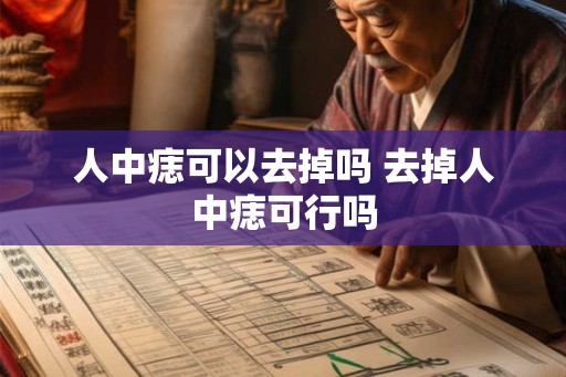 人中痣可以去掉吗 去掉人中痣可行吗