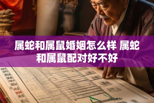 属蛇和属鼠婚姻怎么样 属蛇和属鼠配对好不好