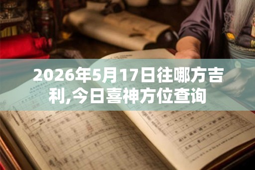 2026年5月17日往哪方吉利,今日喜神方位查询