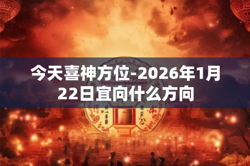 今天喜神方位-2026年1月22日宜向什么方向 今天喜神方位-2026年1月22日宜向什么方向