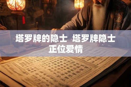 塔罗牌的隐士  塔罗牌隐士正位爱情