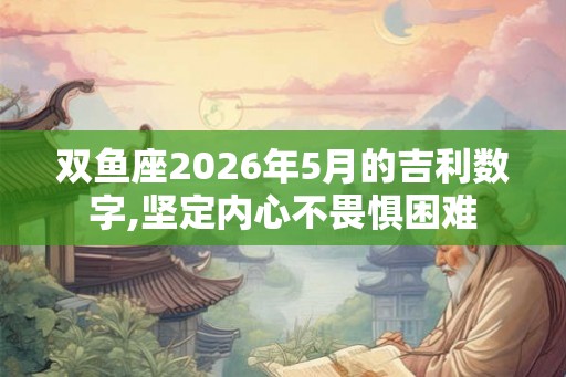 双鱼座2026年5月的吉利数字,坚定内心不畏惧困难