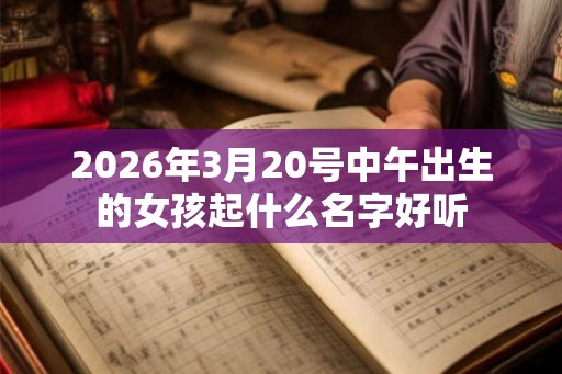 2026年3月20号中午出生的女孩起什么名字好听 2026年3月20号中午出生的女孩起什么名字好听