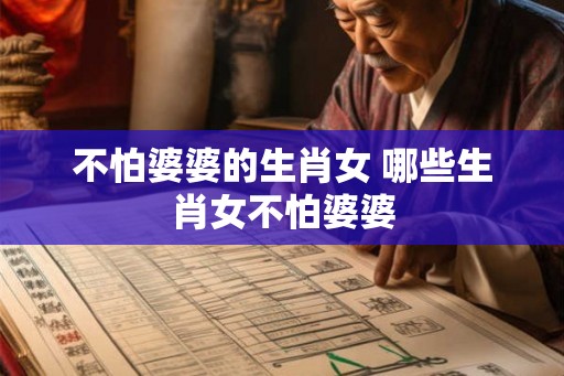 不怕婆婆的生肖女 哪些生肖女不怕婆婆