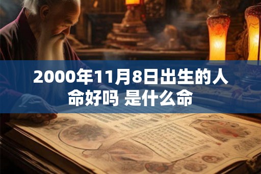 2000年11月8日出生的人命好吗 是什么命