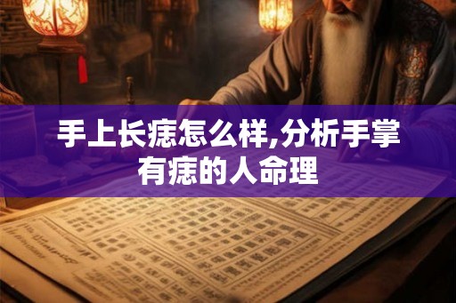 手上长痣怎么样,分析手掌有痣的人命理