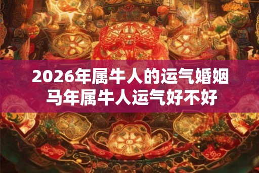 2026年属牛人的运气婚姻 马年属牛人运气好不好 2026年属牛人的运气婚姻 马年属牛人运气好不好