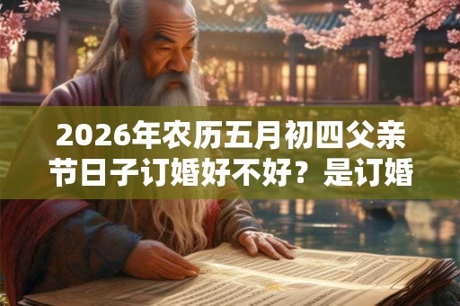 2026年农历五月初四父亲节日子订婚好不好？是订婚吉日吗？