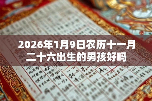 2026年1月9日农历十一月二十六出生的男孩好吗 2026年1月9日农历十一月二十六出生的男孩好吗