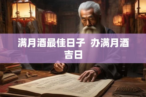 满月酒最佳日子  办满月酒吉日