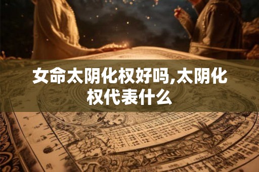女命太阴化权好吗,太阴化权代表什么