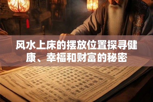 风水上床的摆放位置探寻健康、幸福和财富的秘密