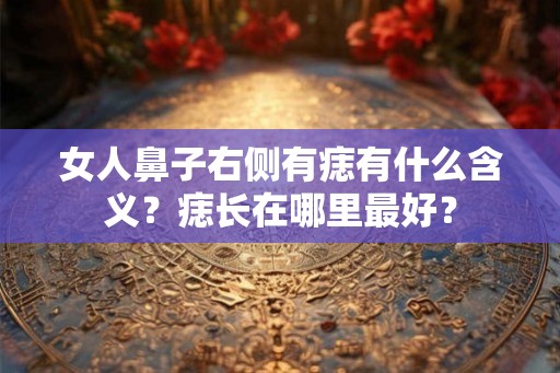女人鼻子右侧有痣有什么含义?痣长在哪里最好? 女人鼻子右侧有痣有什么含义?痣长在哪里最好?