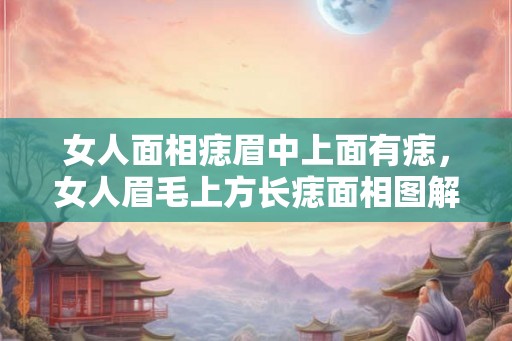 女人面相痣眉中上面有痣，女人眉毛上方长痣面相图解