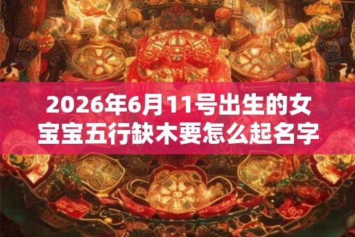 2026年6月11号出生的女宝宝五行缺木要怎么起名字