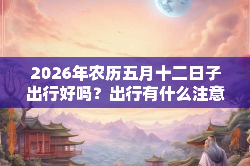 2026年农历五月十二日子出行好吗？出行有什么注意事项？