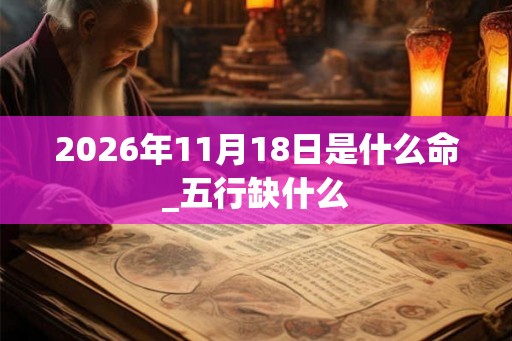 2026年11月18日是什么命_五行缺什么