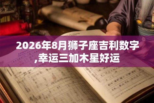 2026年8月狮子座吉利数字,幸运三加木星好运