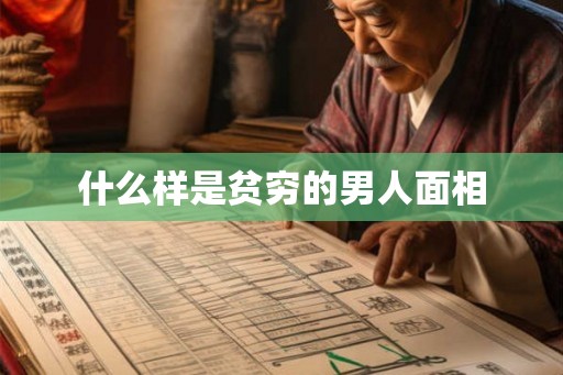 什么样是贫穷的男人面相