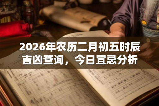 2026年农历二月初五时辰吉凶查询,今日宜忌分析 2026年农历二月初五时辰吉凶查询,今日宜忌分析