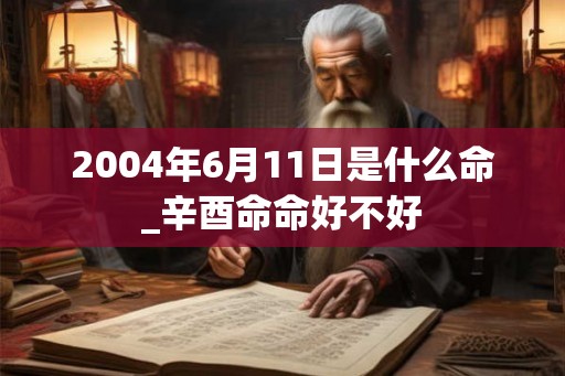 2004年6月11日是什么命_辛酉命命好不好