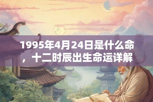 1995年4月24日是什么命,十二时辰出生命运详解 1995年4月24日是什么命,十二时辰出生命运详解