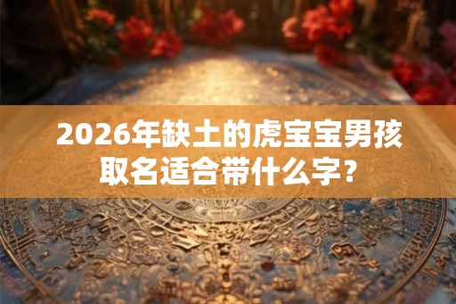 2026年缺土的虎宝宝男孩取名适合带什么字？