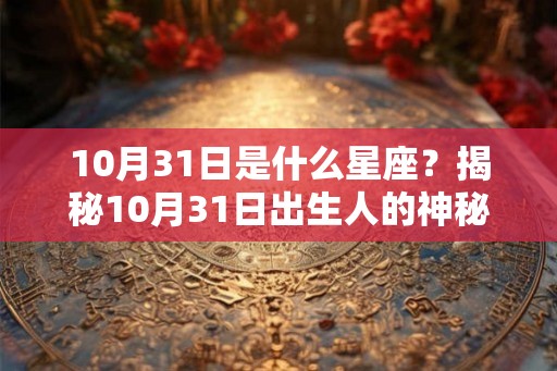 10月31日是什么星座？揭秘10月31日出生人的神秘性格特点