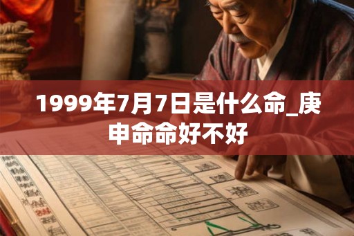 1999年7月7日是什么命_庚申命命好不好