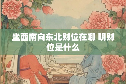 坐西南向东北财位在哪 明财位是什么 坐西南向东北财位在哪 明财位是什么