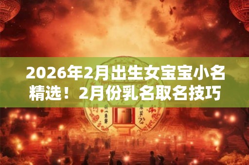 2026年2月出生女宝宝小名精选！2月份乳名取名技巧
