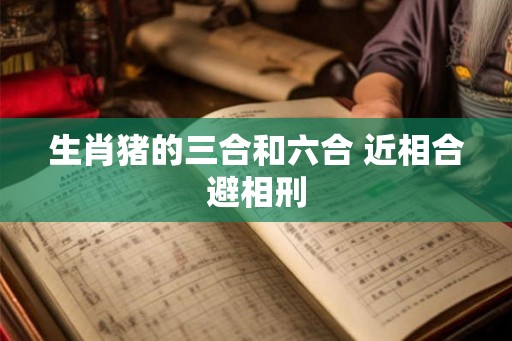 生肖猪的三合和六合 近相合避相刑