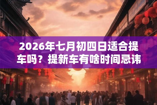 2026年七月初四日适合提车吗?提新车有啥时间忌讳 2026年七月初四日适合提车吗?提新车有啥时间忌讳