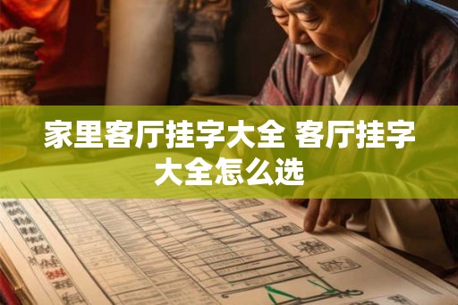 家里客厅挂字大全 客厅挂字大全怎么选