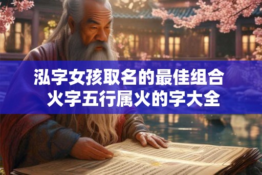 泓字女孩取名的最佳组合 火字五行属火的字大全 泓字女孩取名的最佳组合 火字五行属火的字大全