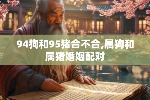 94狗和95猪合不合,属狗和属猪婚姻配对