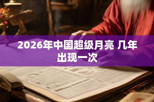 2026年中国超级月亮 几年出现一次