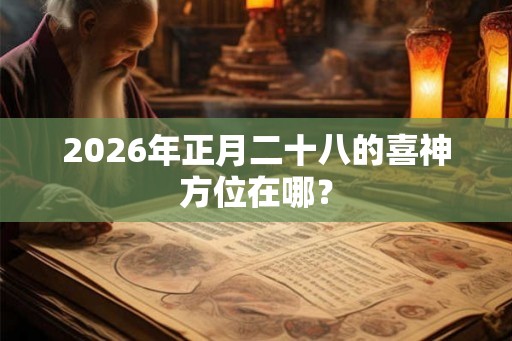 2026年正月二十八的喜神方位在哪？