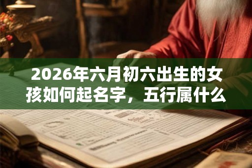 2026年六月初六出生的女孩如何起名字，五行属什么