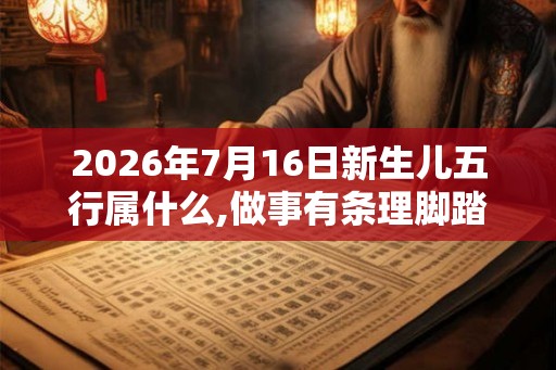 2026年7月16日新生儿五行属什么,做事有条理脚踏实地