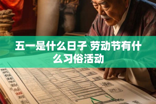 五一是什么日子 劳动节有什么习俗活动