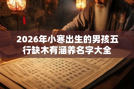 2026年小寒出生的男孩五行缺木有涵养名字大全