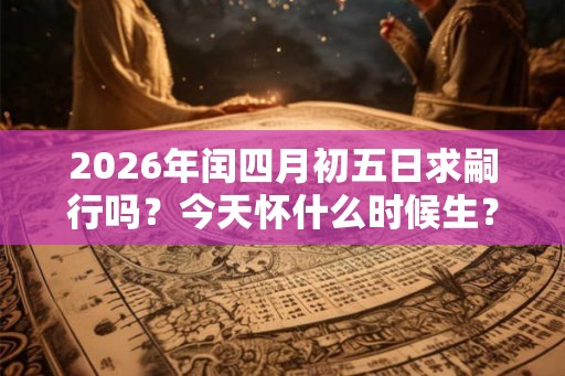 2026年闰四月初五日求嗣行吗？今天怀什么时候生？