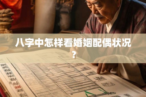 八字中怎样看婚姻配偶状况？