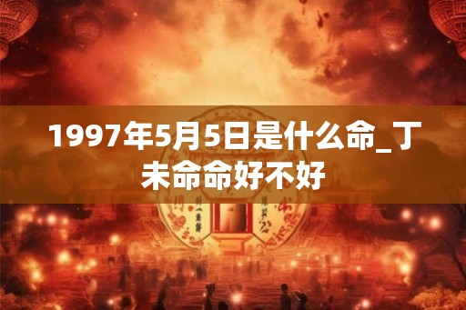 1997年5月5日是什么命_丁未命命好不好