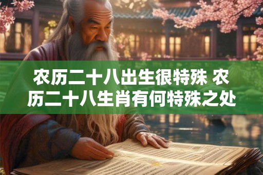 农历二十八出生很特殊 农历二十八生肖有何特殊之处